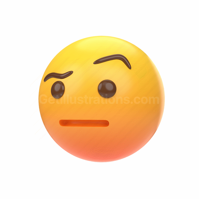 emoticon, emoji, sticker, face, excuse me, suspicious, left